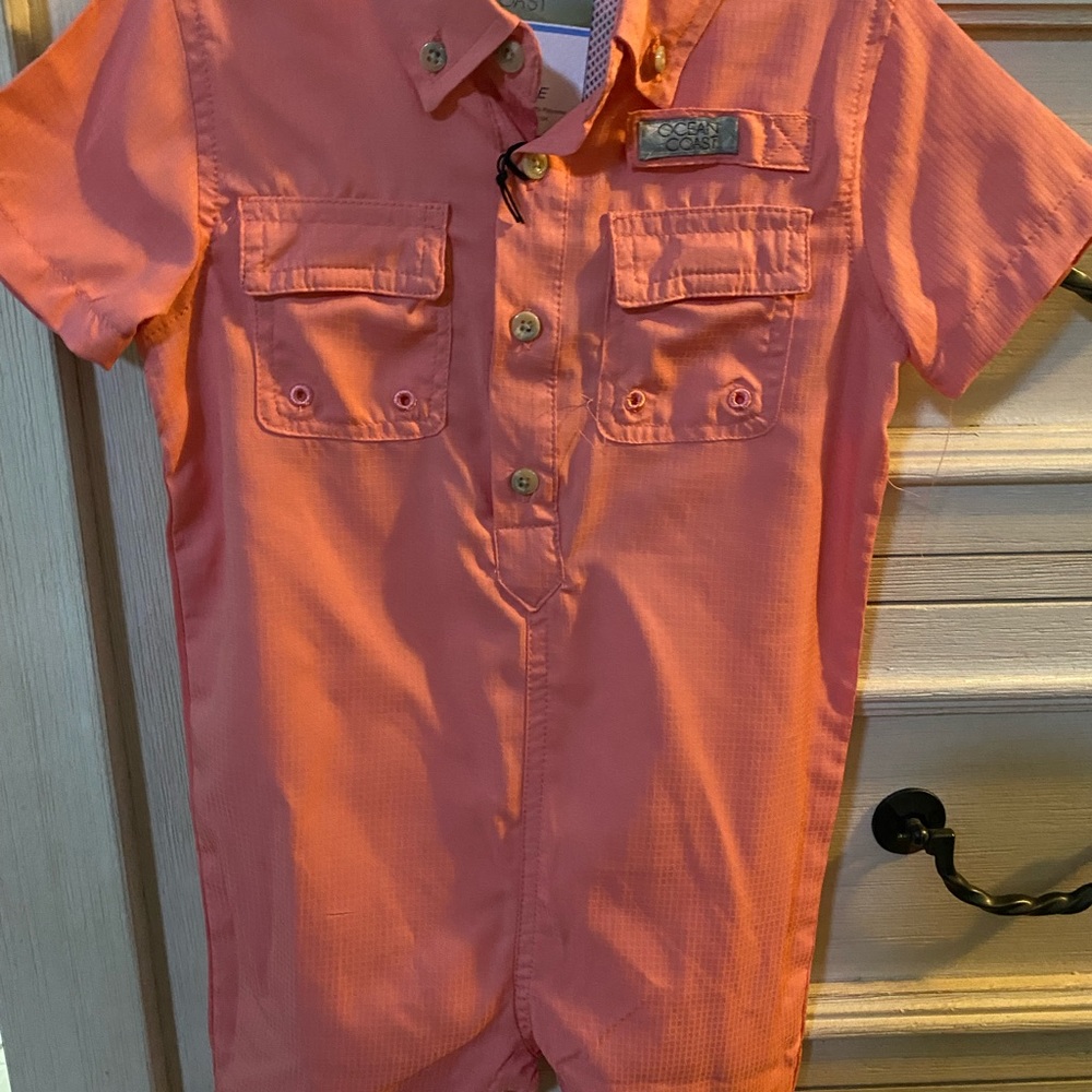 Ocean Coast Baby Boys Fishing Romper